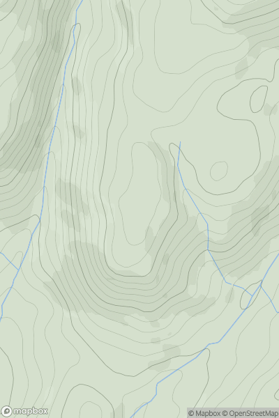 Thumbnail image for The Knott [Lake District S] [SD243932] showing contour plot for surrounding peak